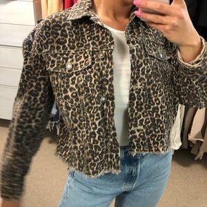 Leopard Print Denim Jacket | Poshmark